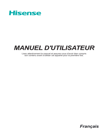 Manuel du propriétaire | Hisense 43A7500F TV LED Owner's Manual | Fixfr