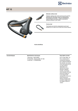 Electrolux Auto Clean & tidy Brosse Product fiche