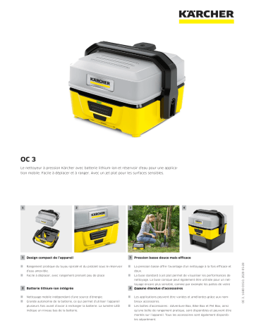 Kärcher | Product information | Karcher OC3 Nettoyeur basse pression Product fiche | Fixfr