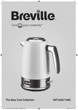 Breville NEW-YORK NOIR MAT VKT146X01 Bouilloire Manuel du propriétaire