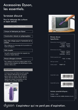 Dyson Brosse douce Brosse Product fiche