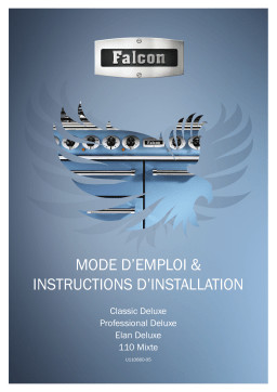 Falcon CLASSIC DELUXE 110 VERT OLIVE CHROME Piano de cuisson mixte Owner's Manual