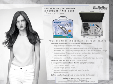 Product information | Babyliss 8480E Kit manucure Product fiche | Fixfr