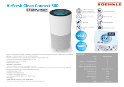 Soehnle Airfresh clean connect 500 Purificateur d'air Product fiche