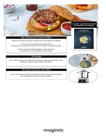 Product information | Magimix Les recettes pour les grandes occasions Livre de cuisine Product fiche | Fixfr