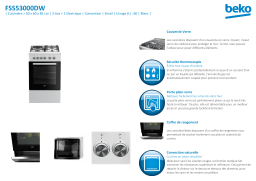 Beko FSS53000DW Cuisinière mixte Product fiche