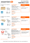 Essentielb EPA CUVE EAC 203 &amp; 401 Filtre Product fiche