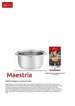Lagostina Maestria 18cm inox Casserole Product fiche