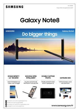 Samsung Galaxy Note 8 Noir Smartphone Product fiche
