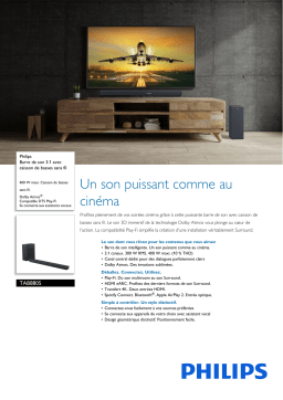 Philips TAB8805 Barre de son Product fiche