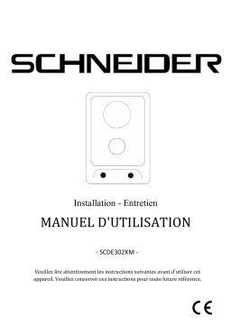 Schneider SCDE302XM Domino électrique Owner's Manual