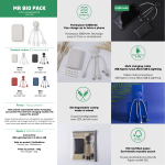 Xoopar Powerpack bio Noir + cable Batterie externe Product fiche