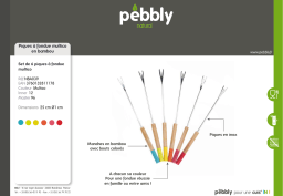 Pebbly NBA039 - Set de 6 piques à fondue Piques à fondue Product fiche