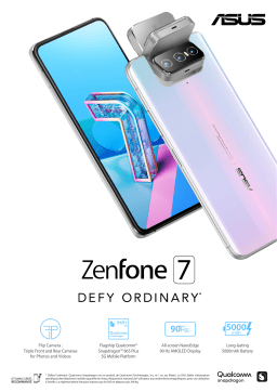 Asus Zenfone 7 Blanc 5G Smartphone Product fiche