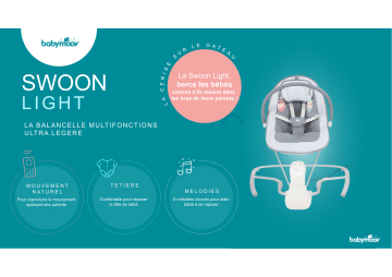 Product information | BABYMOOV Swoon Light Balancelle multi-fonctions Transat bébé Manuel utilisateur | Fixfr