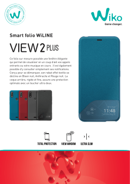 Wiko View Plus 2 Wiline gris Etui Product fiche