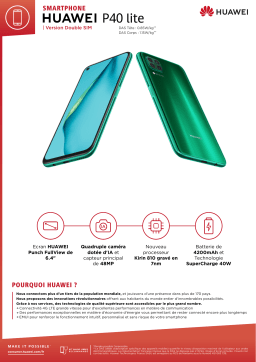 Huawei P40 Lite Vert Smartphone Product fiche
