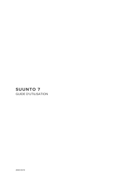 Suunto 7 GRAPHITE COPPER Montre sport Owner's Manual