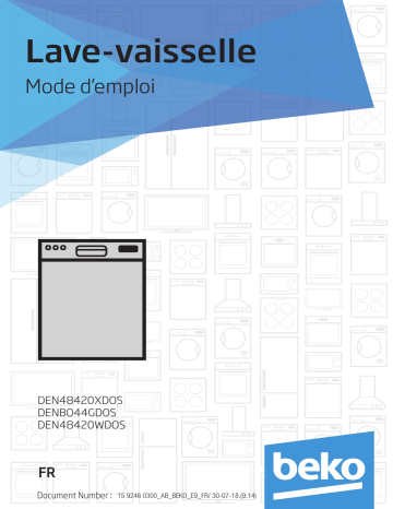 Manuel du propriétaire | Beko DEN48420XDOS AutoDose Lave vaisselle 60 cm Owner's Manual | Fixfr