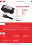 Zefal Sacoche de v&eacute;lo Console Pack T1 Sacoche Product fiche