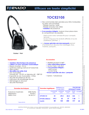 Product information | Essentielb B1000 Sac aspirateur Product fiche | Fixfr