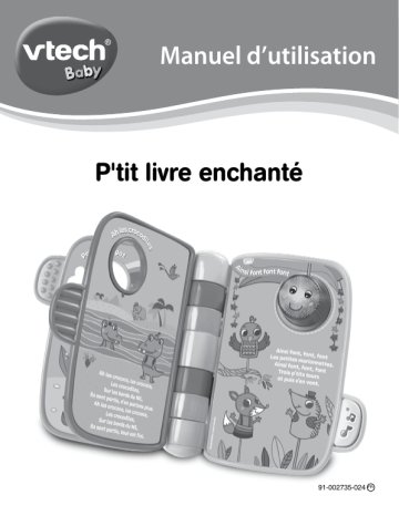 Manuel du propriétaire | Vtech P'tit livre enchanté Livre musical Owner's Manual | Fixfr