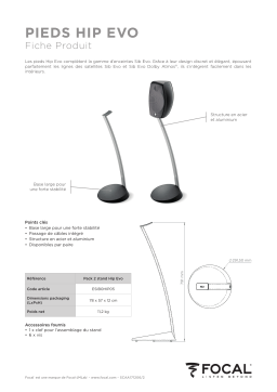 Focal PACK 2 STAND HIP EVO (paire) Pied d'enceinte Product fiche