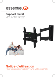 Essentielb Mouv'TV 19-28'' Noir Support mural TV Owner's Manual