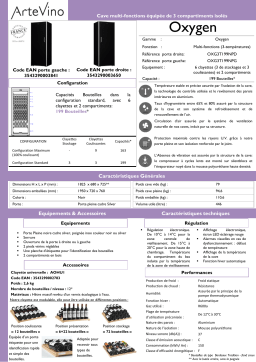 Artevino OXG3T199NPG Cave à vin polyvalente Product fiche