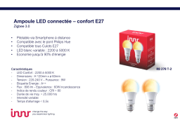 Innr E27 x2 Connectée Blanc variable confort Ampoule connectée Product fiche