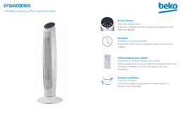 Beko EFW6000WS Ventilateur Product fiche