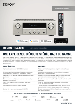 Denon DRA-800H noir Amplificateur HiFi Product fiche