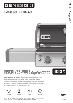 Weber Genesis II E-310 plancha smoke grey Barbecue gaz Owner's Manual