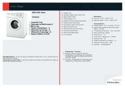 Electrolux EWC 1350 Lave linge compact Product fiche