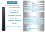 Domair TOTEM Ventilateur Product fiche