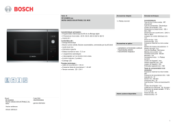 Bosch BFL554MS0 SERIE 6 Micro ondes encastrable Product fiche