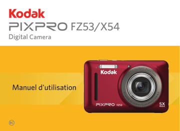 Manuel du propriétaire | Kodak X53 Rouge + Etui Appareil photo Compact Owner's Manual | Fixfr