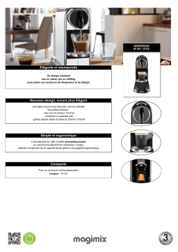 Magimix Citiz Noir 11315 Nespresso Product fiche