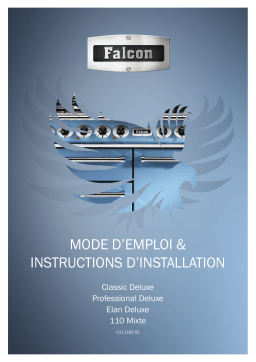 Falcon PRO DELUX110 MIXT NOIR CHROME Piano de cuisson mixte Owner's Manual