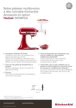 Kitchenaid 5KSMFGA Hachoir Hachoir Product fiche