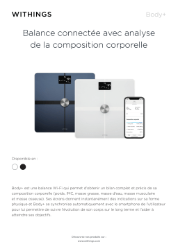 Withings Body plus blanc Pèse personne connecté Product fiche