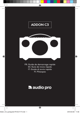 Audio Pro C3 Noir Enceinte Manuel du propriétaire