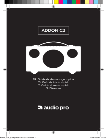 Owner's manual | Audio Pro C3 Noir Enceinte Manuel du propriétaire | Fixfr