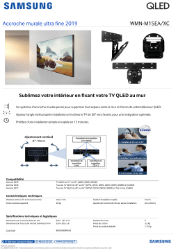 Samsung WMN-M15EA TV de 49 à 65 pouces Support mural TV Product fiche