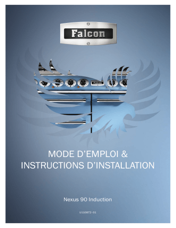 NEXUS90 INDUC NOIR | Manuel du propriétaire | Falcon NEXUS 90 INDUCTION Gris Ardoise / CHROM Piano de cuisson induction Owner's Manual | Fixfr