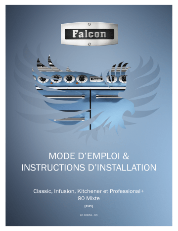 Manuel du propriétaire | Falcon CLASSIC90 NOIR CHRM Piano de cuisson mixte Owner's Manual | Fixfr