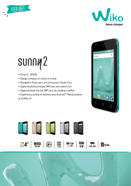 Wiko Sunny 2 Gris Smartphone Product fiche