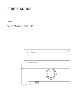 Forge Adour Modern 60 Acier Plancha gaz Manuel du propriétaire