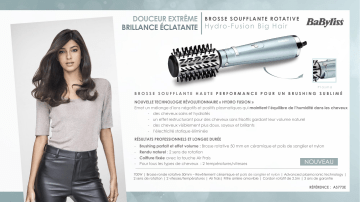 Product information | Babyliss Hydro Fusion Styler AS773E Brosse soufflante Product fiche | Fixfr