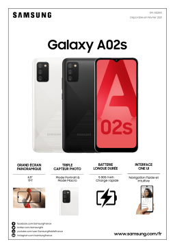 Samsung Galaxy A02s Blanc 4G Smartphone Product fiche